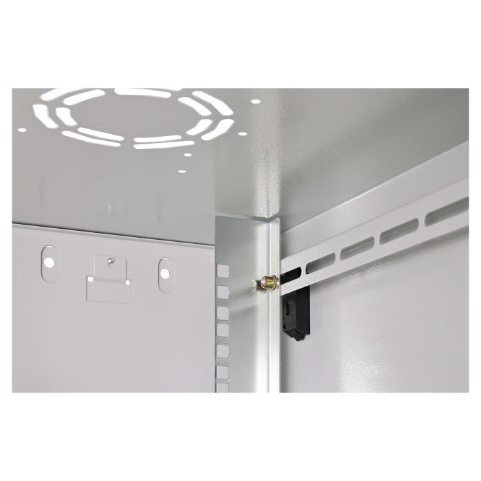 Digitus Netzwerkschrank Dynamic 12HE 638,40x600x600mm grau - Caja mural de 12U color gris 3