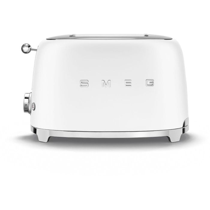 Smeg TSF01WHMEU Tostador de Pan de 2 Ranuras, Diseño Estilo Retro Años 50, Acabado Blanco Mate 4