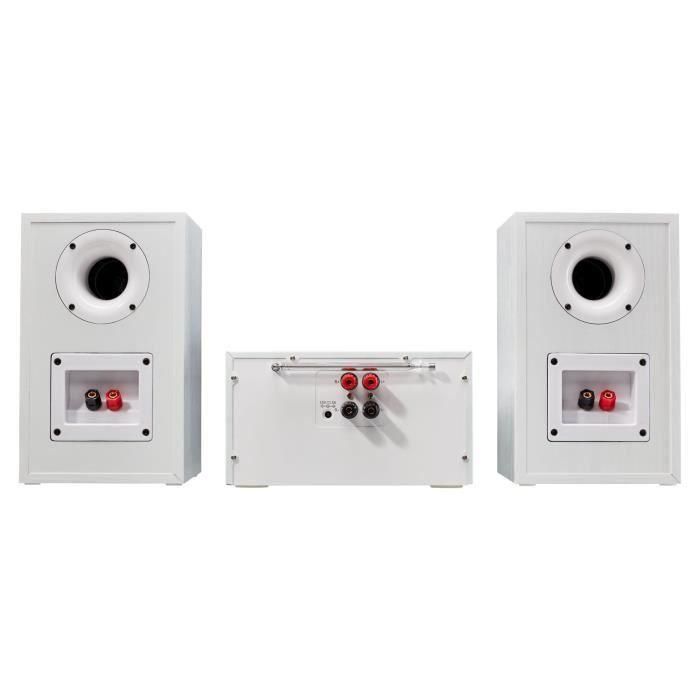 Medion AAAPE16825 Minicadena Hi-Fi Radio por Internet DAB/FM Reproductor de CD 2x15W RMS Blanco 2