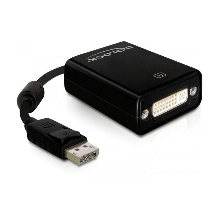 DELOCK Adapter DP-St > DVI24+5-Bu 22.5cm black