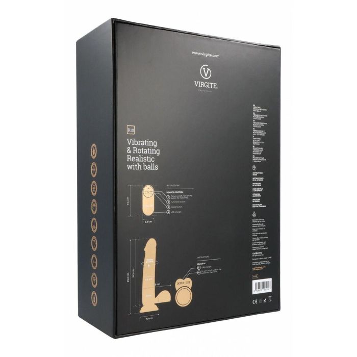 Consolador Realista Virgite R10 Negro 21 cm 3 Consolador Realista Virgite R10 Negro 21 cm 3