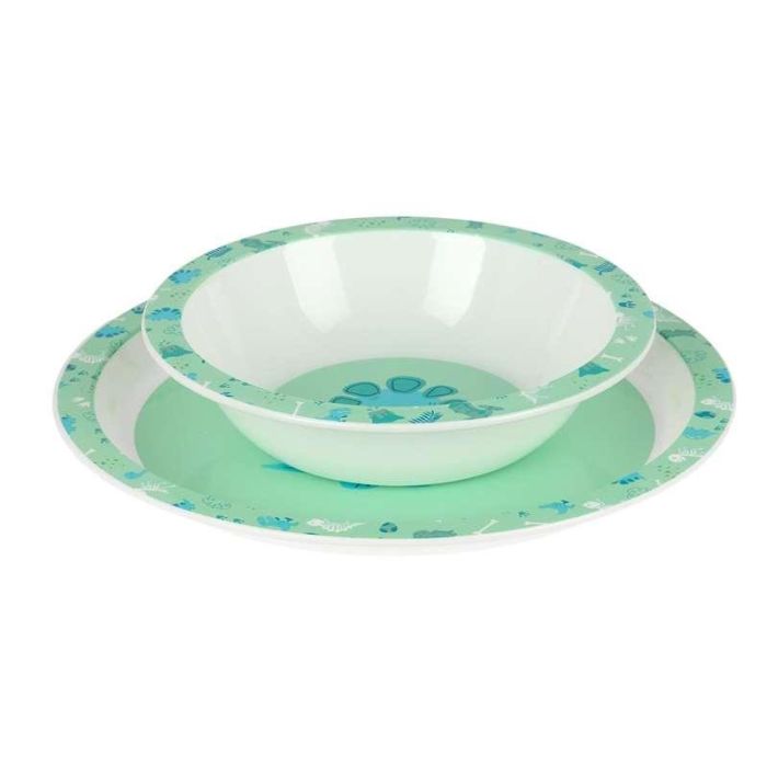 Set de vajilla infantil Safta Dino Poliéster 26 x 26 x 9 cm 5 Set de vajilla infantil Safta Dino Poliéster 26 x 26 x 9 cm 5