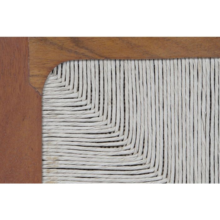 DKD Home Decor Mesita de Noche Item Home Acacia Ratan Marron Oscuro Natural 40 x 50 x 50 cm 8