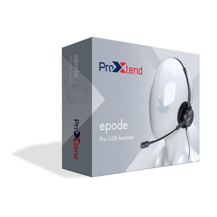 ProXtend Epode Auriculares USB con cable profesional unificado para Teams/Skype, DSP, cancelación ruido, Win/Mac, 2.4m, Negro 2