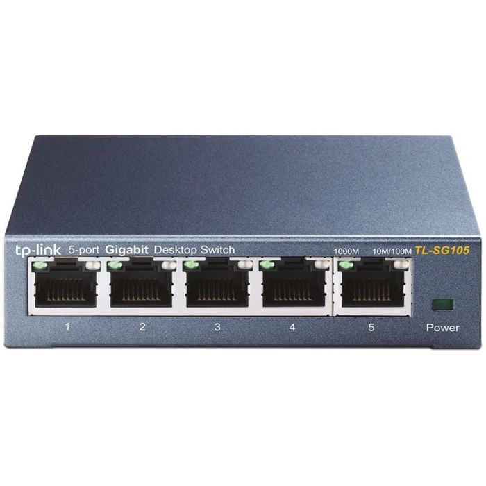 TP-Link TL-SG105 Switch Gigabit de Sobremesa, 5 Puertos RJ-45, Tecnología Green, Plug & Play para Redes Domésticas y Oficinas 0 TP-Link TL-SG105 Switch Gigabit de Sobremesa, 5 Puertos RJ-45, Tecnología Green, Plug & Play para Redes Domésticas y Oficinas 0