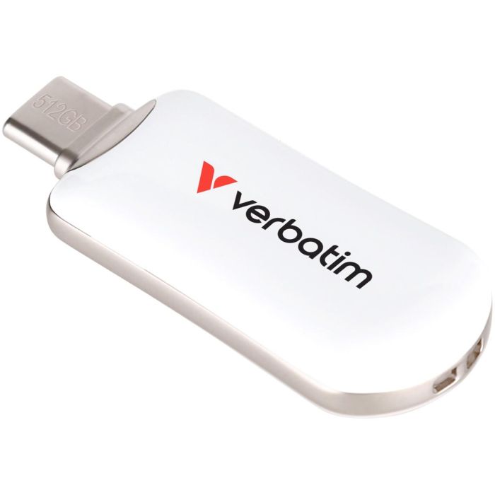 STICK 512GB Verbatim Plectra White USB-C Flash Drive 30231 1 STICK 512GB Verbatim Plectra White USB-C Flash Drive 30231 1