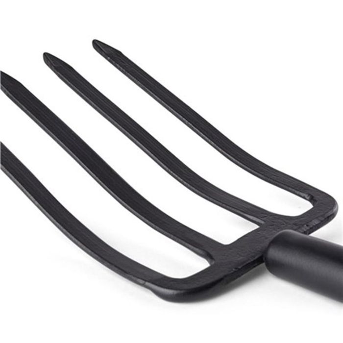 Grow Horca para jardín de acero al carbono con mango de madera 114cm 1 Grow Horca para jardín de acero al carbono con mango de madera 114cm 1