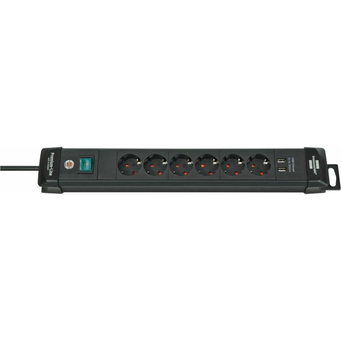 Regleta Enchufes 6 Tomas con Interruptor Brennenstuhl Premium-Line 3600 W (3 m) 2 Regleta Enchufes 6 Tomas con Interruptor Brennenstuhl Premium-Line 3600 W (3 m) 2