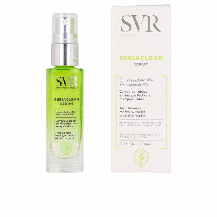 Svr Laboratoire Dermatologique SEBIACLEAR serum Acné Poros Puntos Negros Marcas Arrugas 30 ml 1 Svr Laboratoire Dermatologique SEBIACLEAR serum Acné Poros Puntos Negros Marcas Arrugas 30 ml 1