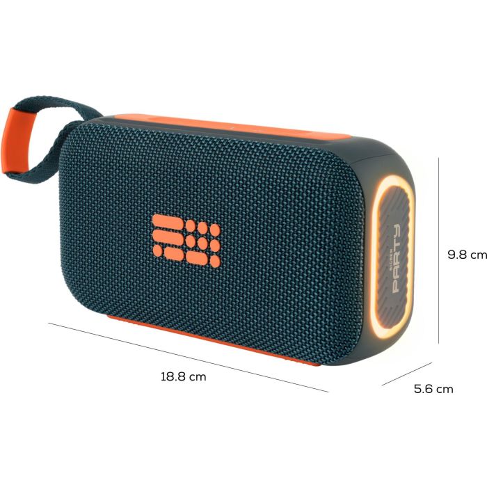Bigben Party BIG1747348012037 Altavoz Bluetooth luminoso Azul y naranja 2
