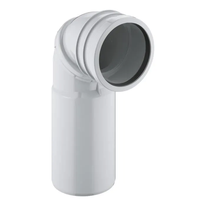 Grohe GRO4005176744563 Tubo de Desagüe Giratorio 90°, para Cisternas Empotradas Universales o Bastidores de Soporte 1