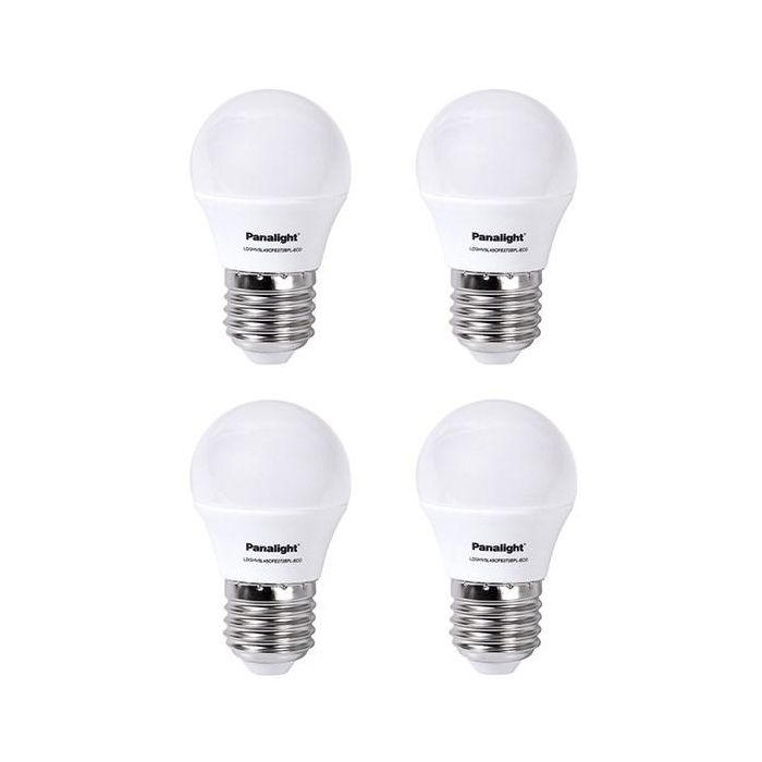 Panasonic-Panalight LDGHV5L45CFE272EPL-ECO Lámpara LED Esférica Frost E27 4W 4500K Pack de 4 0 Panasonic-Panalight LDGHV5L45CFE272EPL-ECO Lámpara LED Esférica Frost E27 4W 4500K Pack de 4 0