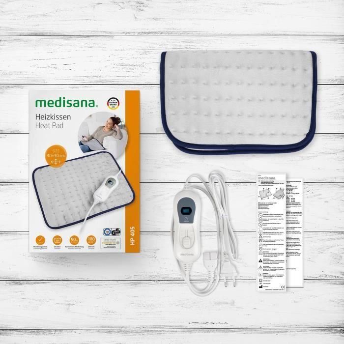 MEDISANA - HP 405 - Manta calefactora - 3 niveles de temperatura - Apagado automático después de 90 minutos 4 MEDISANA - HP 405 - Manta calefactora - 3 niveles de temperatura - Apagado automático después de 90 minutos 4