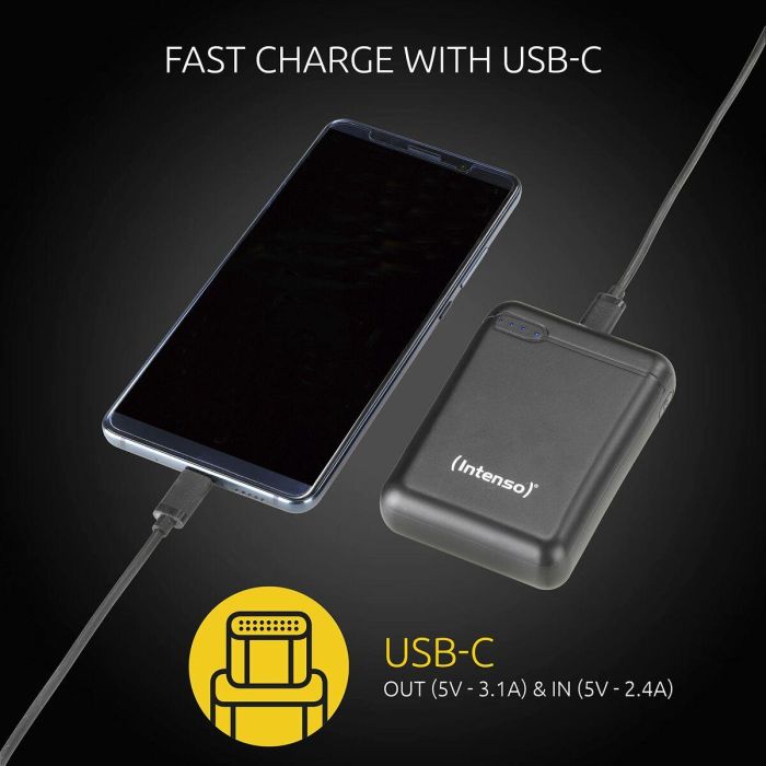 Power Bank INTENSO XS10000 Negro 10000 mAh 8