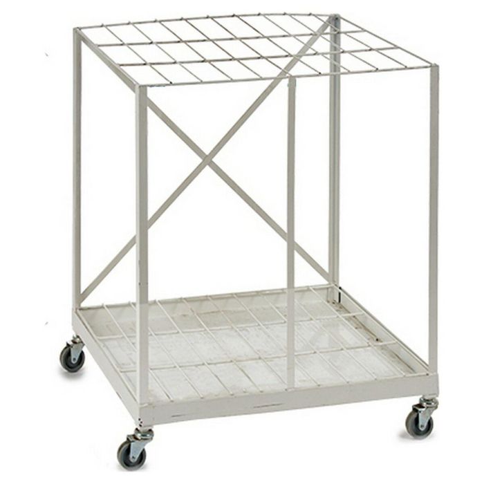 Giftdecor Expositor de Acero Capac 90 Unid, Blanco, 49.5x80x66 cm