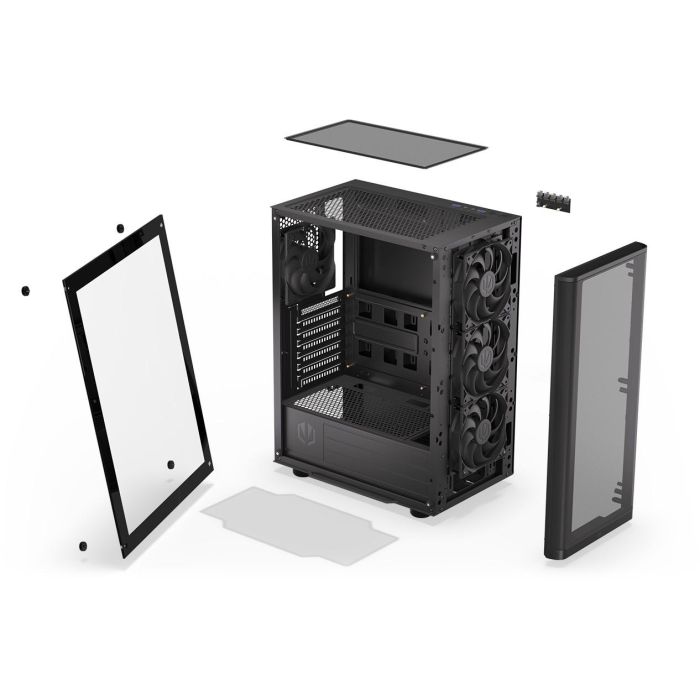 ENDORFY Ventum 200 Air TG Black - Torre PC ATX/micro ATX/Mini-ITX con ventana lateral y filtros antipolvo 21 ENDORFY Ventum 200 Air TG Black - Torre PC ATX/micro ATX/Mini-ITX con ventana lateral y filtros antipolvo 21