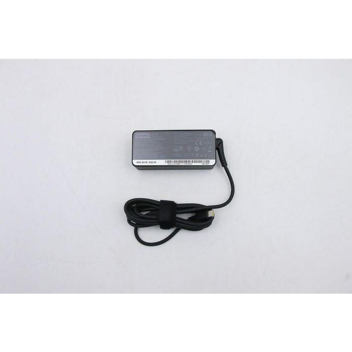 Lenovo 45W AC adapter with 2-pin USB-C interface, supports Power Delivery 3.0, compatible with Lenovo notebooks. Lenovo 45W AC adapter with 2-pin USB-C interface, supports Power Delivery 3.0, compatible with Lenovo notebooks.