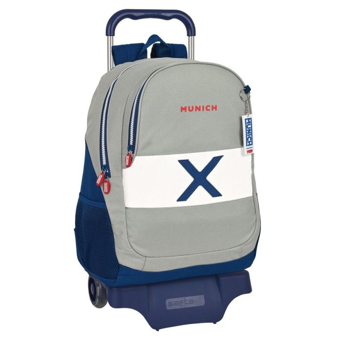 Mochila Escolar con Ruedas Munich College Gris (32 x 44 x 16 cm) Mochila Escolar con Ruedas Munich College Gris (32 x 44 x 16 cm)