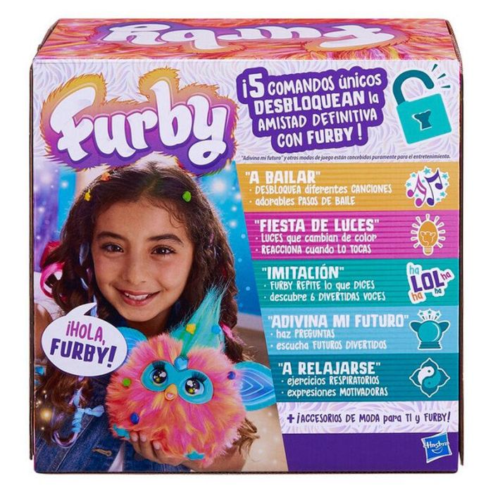 Hasbro Furby Naranja Coral - Juguete Interactivo con Reconocimiento de Voz, Modos de Juego y Lenguaje Humano 8