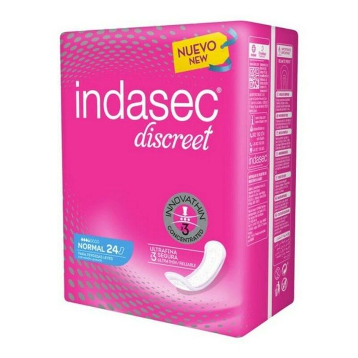 Indasec Discreet Compresa Incontinencia Normal 24 Unidades