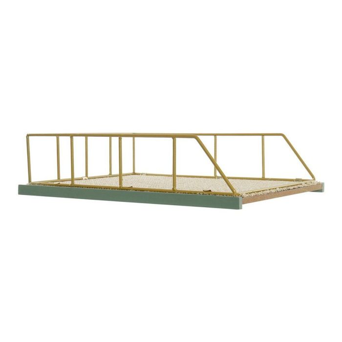 Bandeja Tropical DKD Home Decor Verde Menta Verde Oscuro 36 x 9 x 28.5 cm (2 Unidades) 2