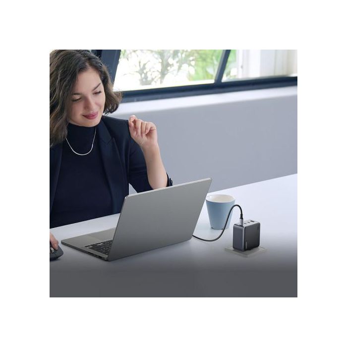 Ugreen 35043 Nexode S 100W Cargador Rápido GaN Gris con 4 Puertos USB para Portátil, Móvil, Tablet 10