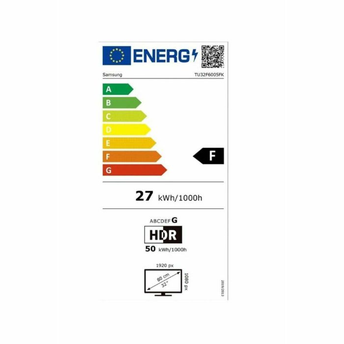 Smart TV Samsung TU32F6005FXK 32 32" Full HD 4K Ultra HD LED HDR HDR10+ 2