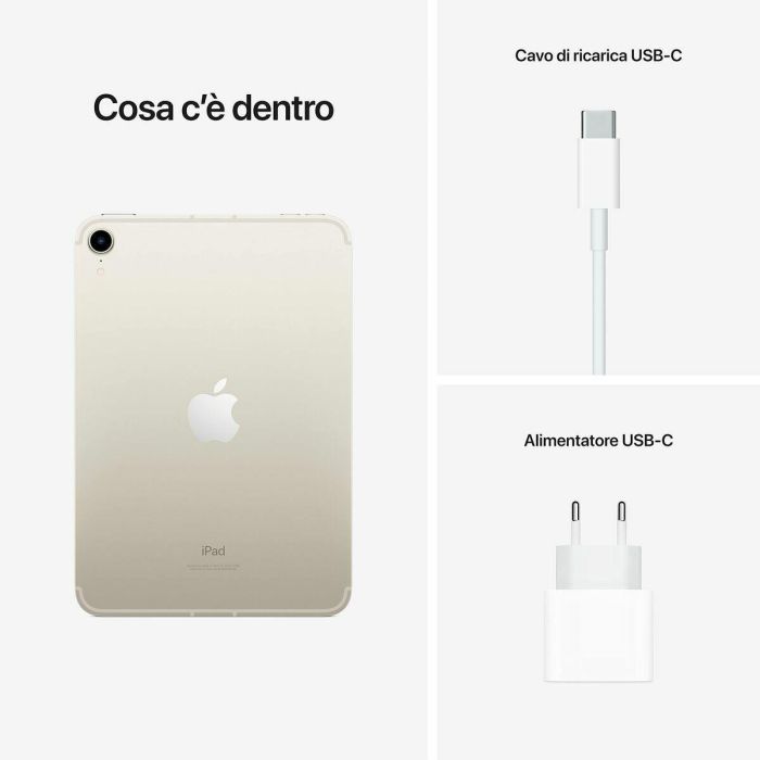 Tablet Apple MK8C3TY/A A15 starlight Beige Plata 64 GB 4 GB RAM 19 Tablet Apple MK8C3TY/A A15 starlight Beige Plata 64 GB 4 GB RAM 19