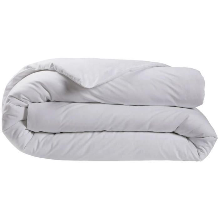 Cubierta de dudo dudo - 260x240 cm - Algodón - Antibacteriano - Blanco - Hecho en Francia 2 Cubierta de dudo dudo - 260x240 cm - Algodón - Antibacteriano - Blanco - Hecho en Francia 2