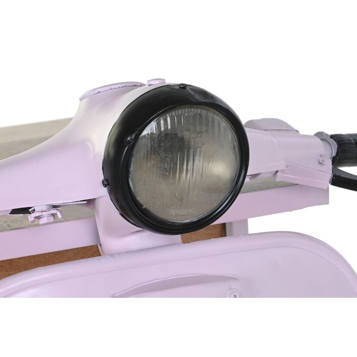 DKD Home Decor Cajonera Shabby Rosa Palo y Natural Metal y Mango 68 x 105 x 100 cm 2