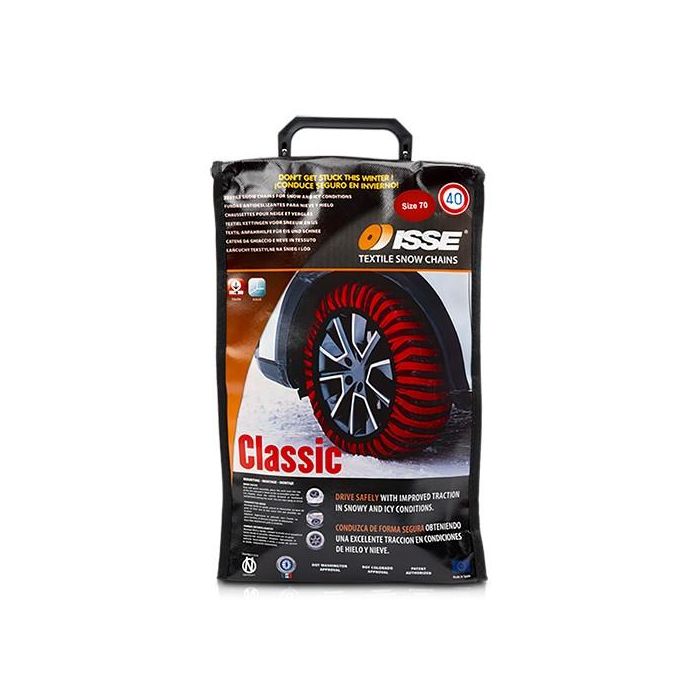 Abc C60070 Cadenas Textiles Nieve Classic T70 - 2 Unidades para Nieve y Hielo, Fabricadas en Europa, Calidad Premium 3 Abc C60070 Cadenas Textiles Nieve Classic T70 - 2 Unidades para Nieve y Hielo, Fabricadas en Europa, Calidad Premium 3