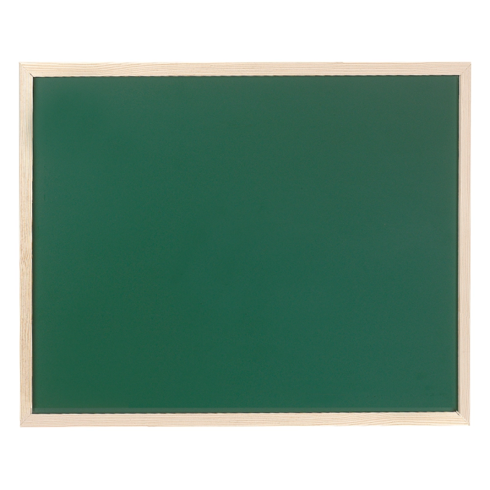 Q-connect Pizarra Verde Lacada para Tiza 90x60 cm Sin Repisa, Marco de Madera de Pino 1