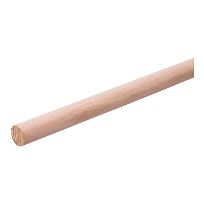 Universal Mango para cepillo de barrendero de madera Ø2,8x120cm sin rosca 1994 Universal Mango para cepillo de barrendero de madera Ø2,8x120cm sin rosca 1994