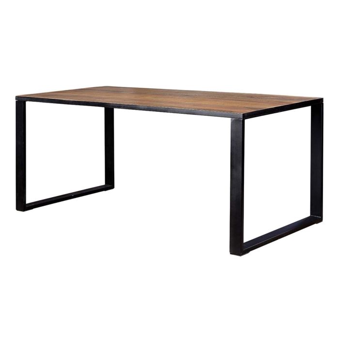 GINER Y COLOMER Mesa Comedor Acacia 8 Plazas Metal Nogal Oscuro 1