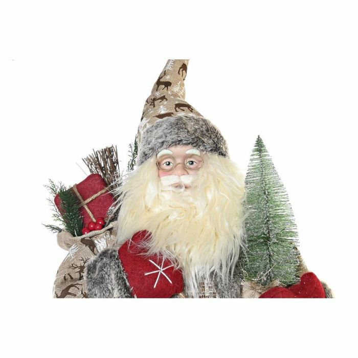 Figura Navidad Tradicional DKD Home Decor Rojo Gris 34 x 83 x 45 cm 1