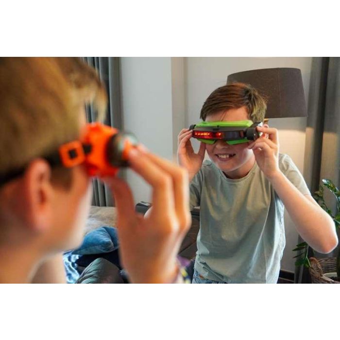Bizak 64170002 Lasershoot Batalla Visión Láser, set 2 jugadores con máscara y 8m alcance 6