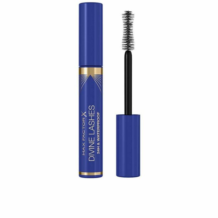 Max Factor Máscara de Pestañas DIVINE LASHES 24H Resistente al Agua Volumen Suave Sin Grumos Pantenol Negra 1 ud