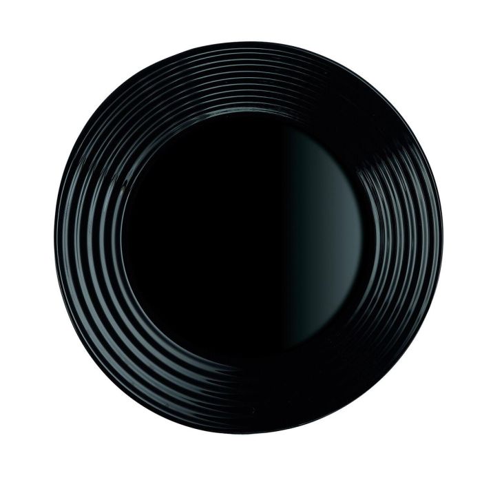Plato de Postre Luminarc Harena Negro Vidrio (19 cm) (24 Unidades) 1 Plato de Postre Luminarc Harena Negro Vidrio (19 cm) (24 Unidades) 1