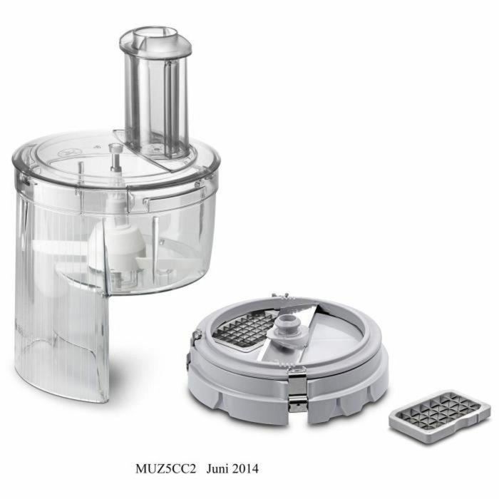 Bosch MUZ5CC2 Cortador de dados multifunción para frutas, verduras, quesos y embutidos, accesorio para Robot de cocina MUM5