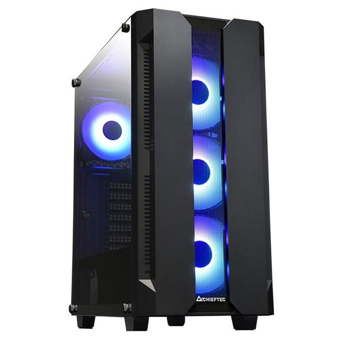 Caja Semitorre ATX/mATX Chieftec GS-01B-OP Blanco Negro 1