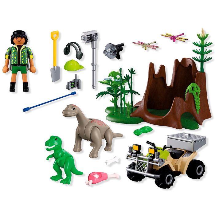 PLAYMOBIL 72069 Escondite de Dinosaurio Set de Juego con Investigador, Dinosaurios Bebé y Vegetación - Juguete para Niños +4 Años (Idioma: Español) 2 PLAYMOBIL 72069 Escondite de Dinosaurio Set de Juego con Investigador, Dinosaurios Bebé y Vegetación - Juguete para Niños +4 Años (Idioma: Español) 2