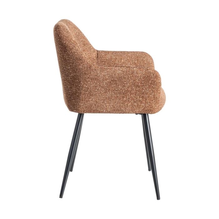 Silla Jaspeado Ocre Tejido-Metal 59 X 54 X 81 cm