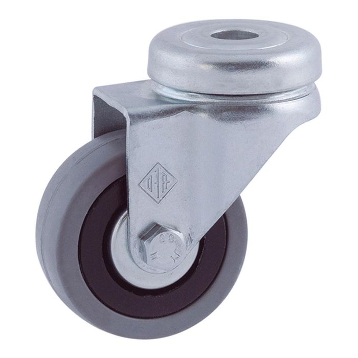 Rueda pasador ø50mm (rueda) goma gris cr03091 afo Rueda pasador ø50mm (rueda) goma gris cr03091 afo