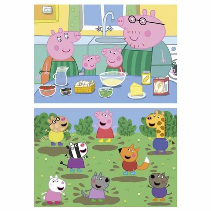 Puzzle de madera 2x25 piezas peppa pig 2