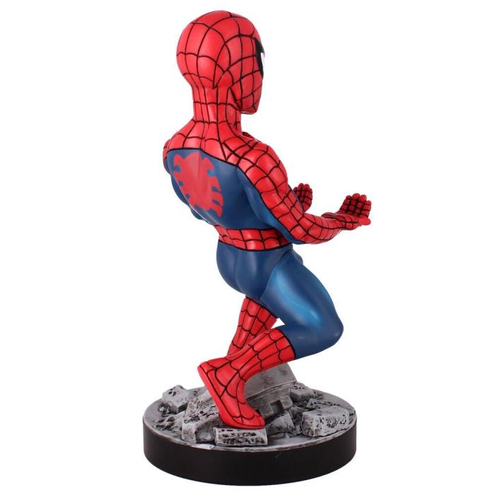 EXQUISITE GAMING Cable Guy soporte sujeción figura Spiderman Marvel 21cm para mandos y móviles 2