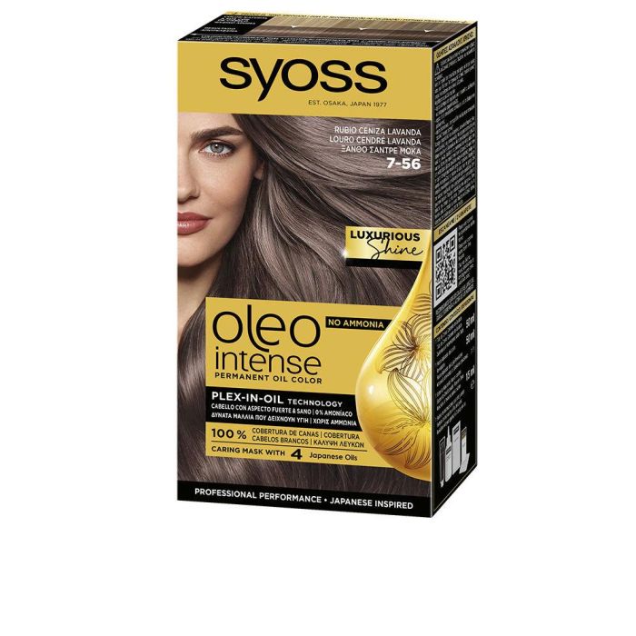 Syoss Oleo Intense Tinte Sin Amoniaco 7-56-rubio ceniza lavanda Syoss Oleo Intense Tinte Sin Amoniaco 7-56-rubio ceniza lavanda