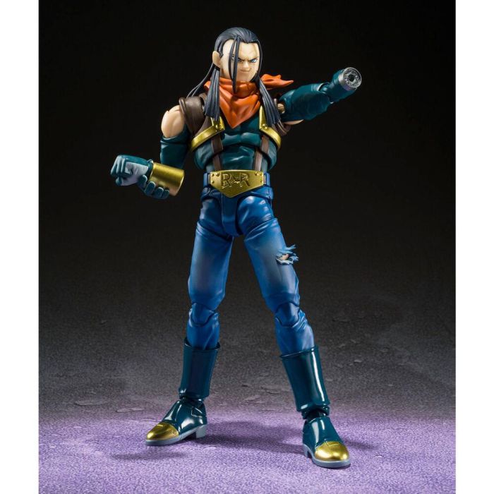 Tamashii Nations S.H. Figuarts Dragon Ball GT Super Android 17 - Figura de 15 cm con accesorios 4