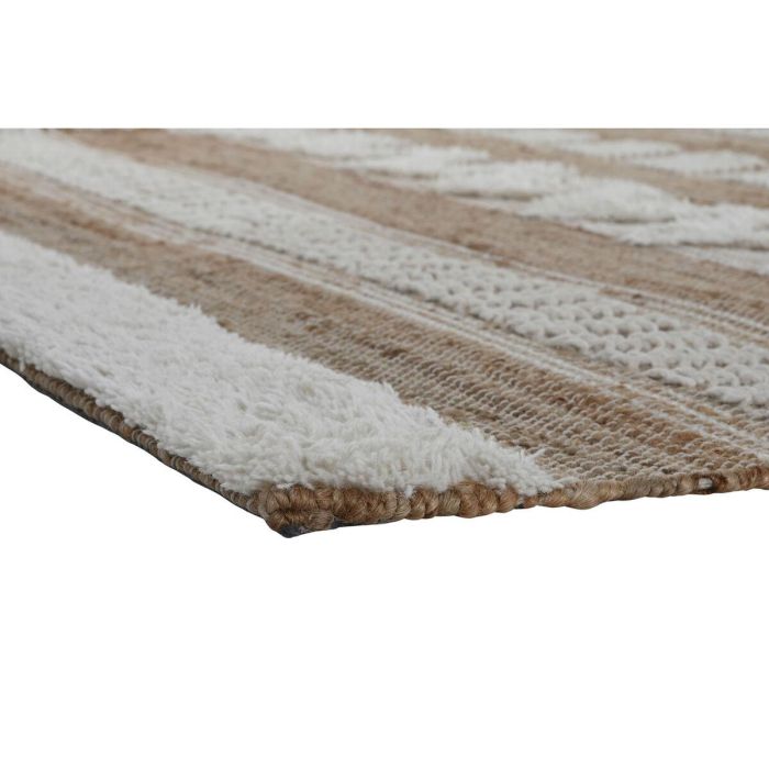 Alfombra Home ESPRIT Blanco Marrón Boho 160 x 230 x 1 cm 2