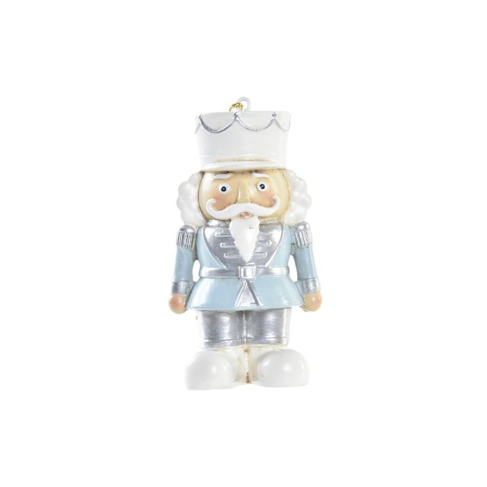 DKD Home Decor Adorno Colgante Navideño Moderno de Resina Colores Surtidos: Azul, Dorado, Gris, Blanco 4x8.5x4.5cm (12 Unidades) 2