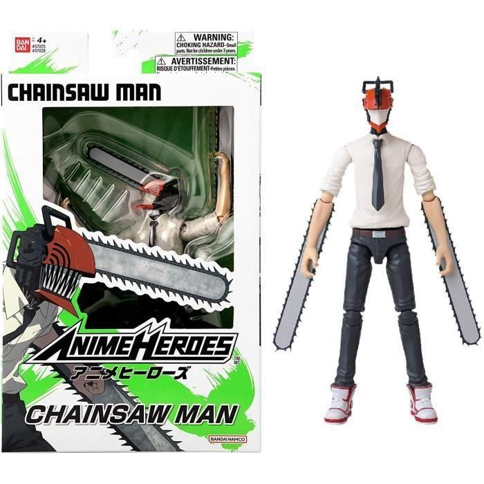BANDAI - Anime Heroes - Chainsaw Man - Figura Anime Heroes 17 cm - Chainsaw Man - 37026 BANDAI - Anime Heroes - Chainsaw Man - Figura Anime Heroes 17 cm - Chainsaw Man - 37026